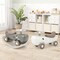 Costway Convertible Rocking Horse & Sliding Car with Detachable Balance Board Dark Gray/White